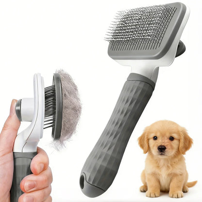 One-Click Dog Grooming Brush
