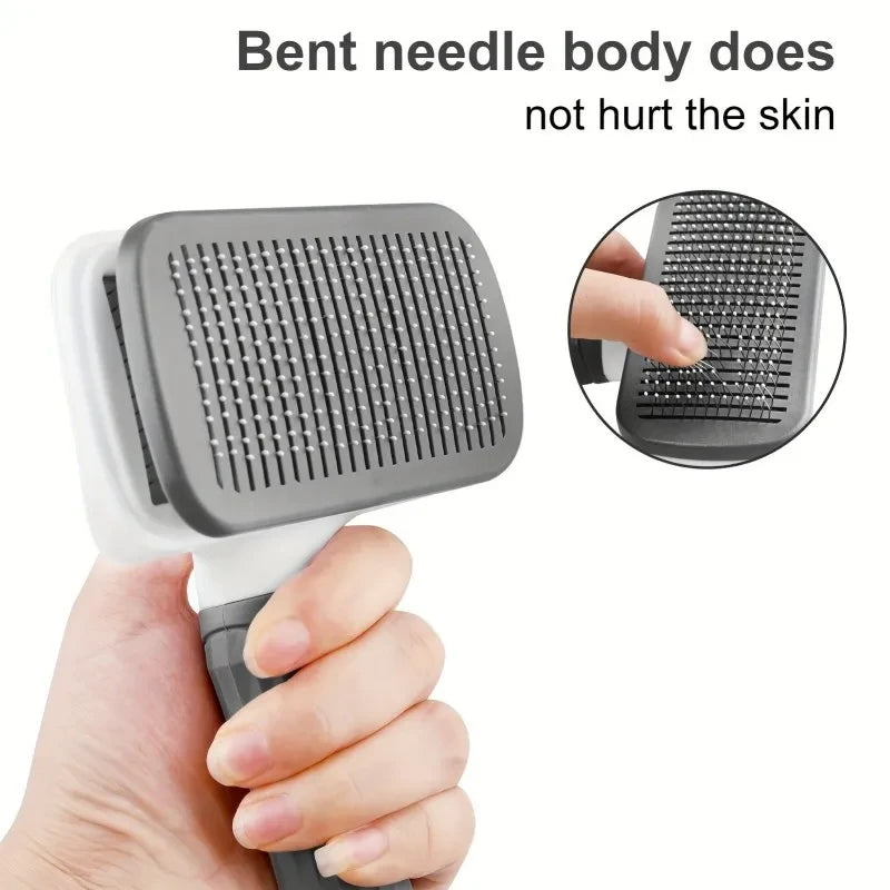 One-Click Dog Grooming Brush