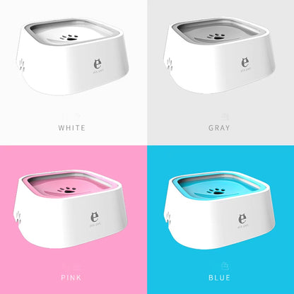 Custom Dog Drinking Water Bowl No Spill Floating Non-Wetting Mouth Cat Slow Anti-Overflow Water Feeding Dispenser Large Capacity
